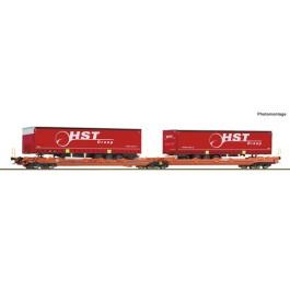 pre orderen Roco 6600260 Vagón canguro doble articulado T3000e, Wascosa