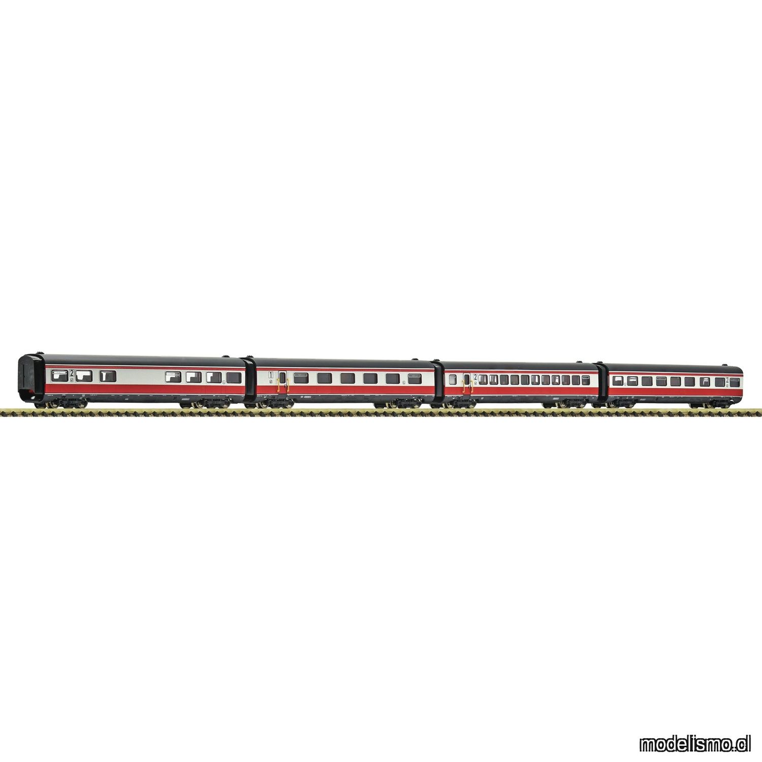 pre orderen Fleischmann 7760011 Set de 4 piezas (2): Coches complementarios "Max Liebermann", DR pre orderen Fleischmann 7760011 Set de 4 piezas (2): Coches complementarios "Max Liebermann", DR