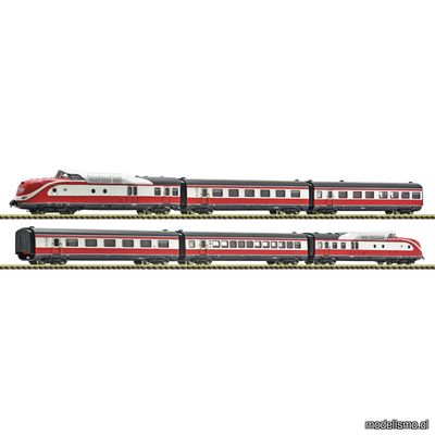 pre orderen Fleischmann 7760010 Set de 6 piezas (1): Tren automotor diésel VT 601 "Max Liebermann", DR pre orderen Fleischmann 7760010 Set de 6 piezas (1): Tren automotor diésel VT 601 "Max Liebermann", DR