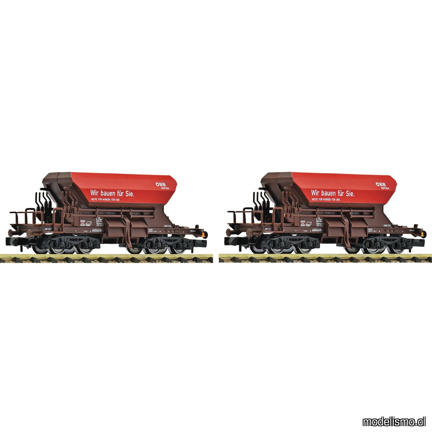 pre orderen Fleischmann 6660157 Set de 2 piezas: Vagones Talbot para transporte de balasto, ÖBB Infra pre orderen Fleischmann 6660157 Set de 2 piezas: Vagones Talbot para transporte de balasto, ÖBB Infra