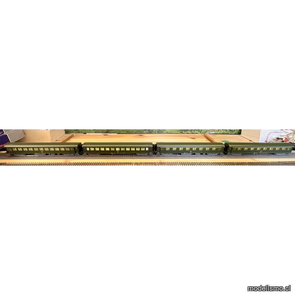 PF Roco 2x 64614 1.cl SNCF ep 4 + 2x 64616 2.cl SNCF ep 4 - con luz - para Märklin - usado PF Roco 2x 64614 1.cl SNCF ep 4 + 2x 64616 2.cl SNCF ep 4 - con luz - para Märklin - usado