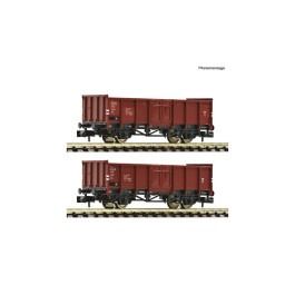 pre orderen Fleischmann 6660138 Set de 2 piezas: Vagones de mercancías abiertos, DR pre orderen Fleischmann 6660138 Set de 2 piezas: Vagones de mercancías abiertos, DR