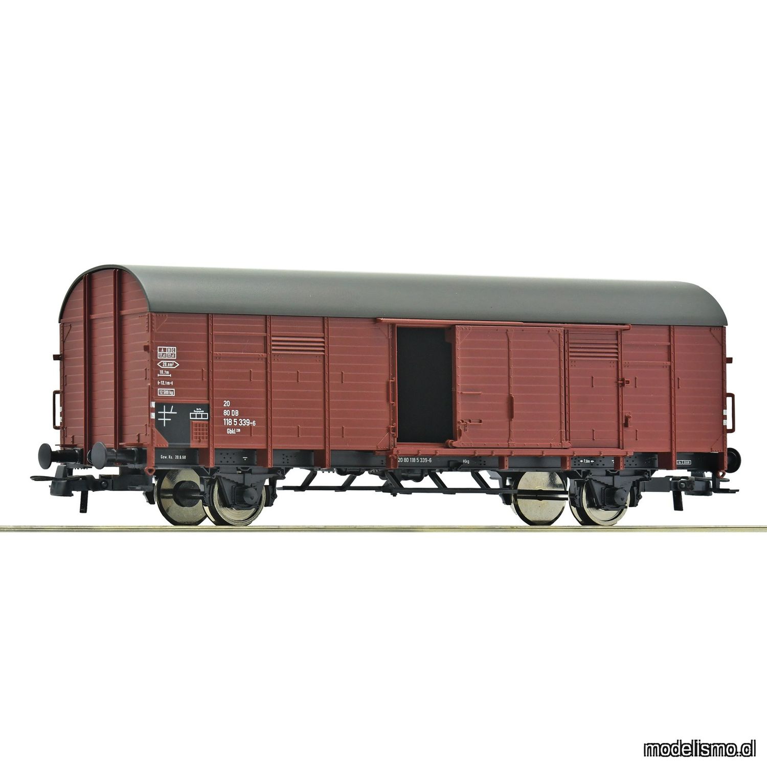 pre orderen Roco 6600287 Vagón de mercancías cubierto, DB pre orderen Roco 6600287 Vagón de mercancías cubierto, DB