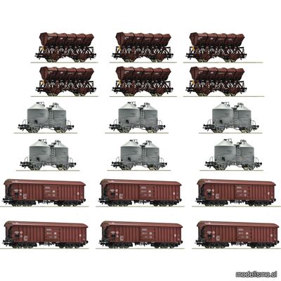pre orderen Roco 6600330 Caja expositor de 18 piezas: Estación de maniobras/mercancías a granel, DB pre orderen Roco 6600330 Caja expositor de 18 piezas: Estación de maniobras/mercancías a granel, DB