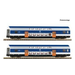 pre orderen Fleischmann 6260094 Set de 2 piezas: Coches de dos pisos, VEB pre orderen Fleischmann 6260094 Set de 2 piezas: Coches de dos pisos, VEB