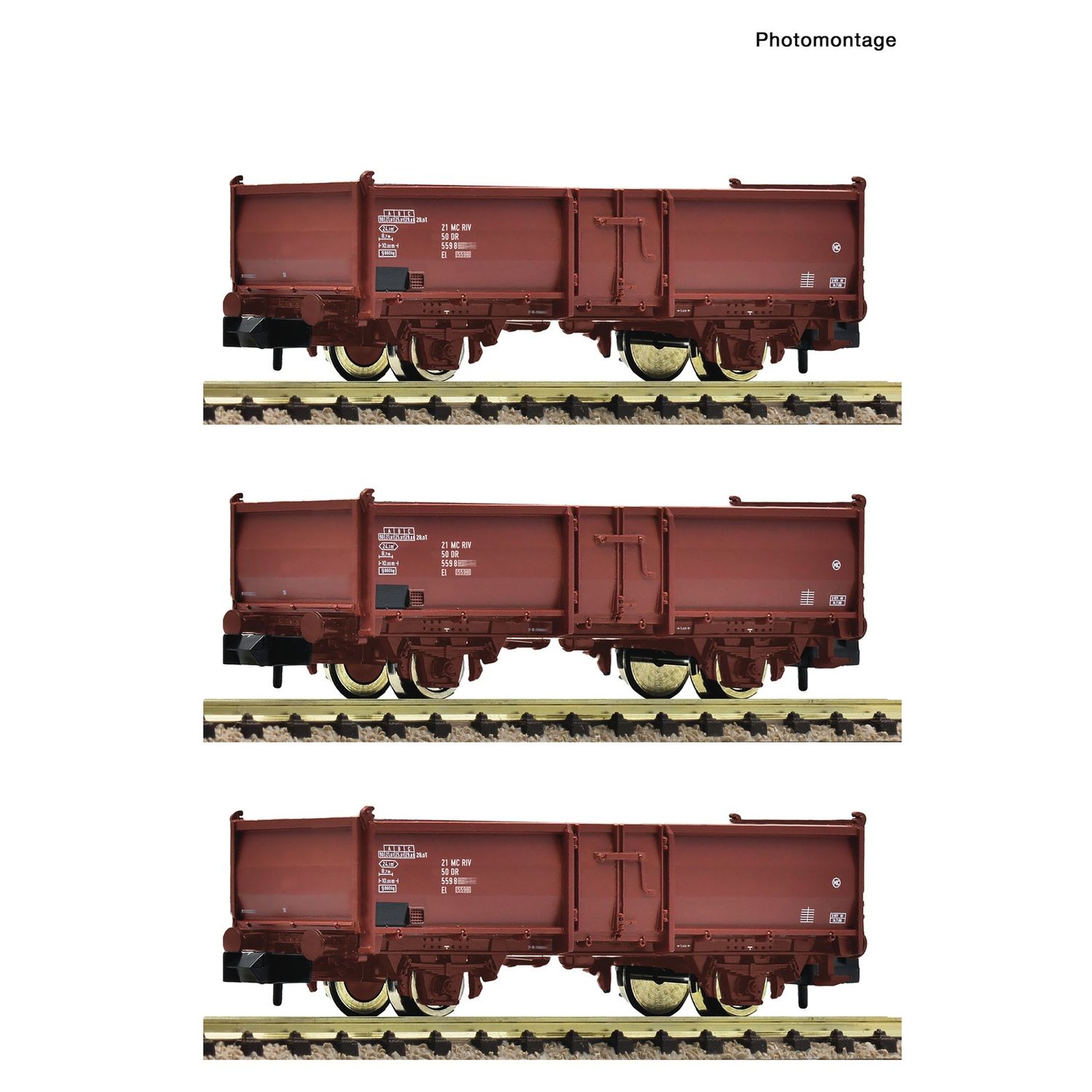 pre orderen Fleischmann 6660158 3-tlg. Set: Offene Güterwagen, DR pre orderen Fleischmann 6660158 3-tlg. Set: Offene Güterwagen, DR