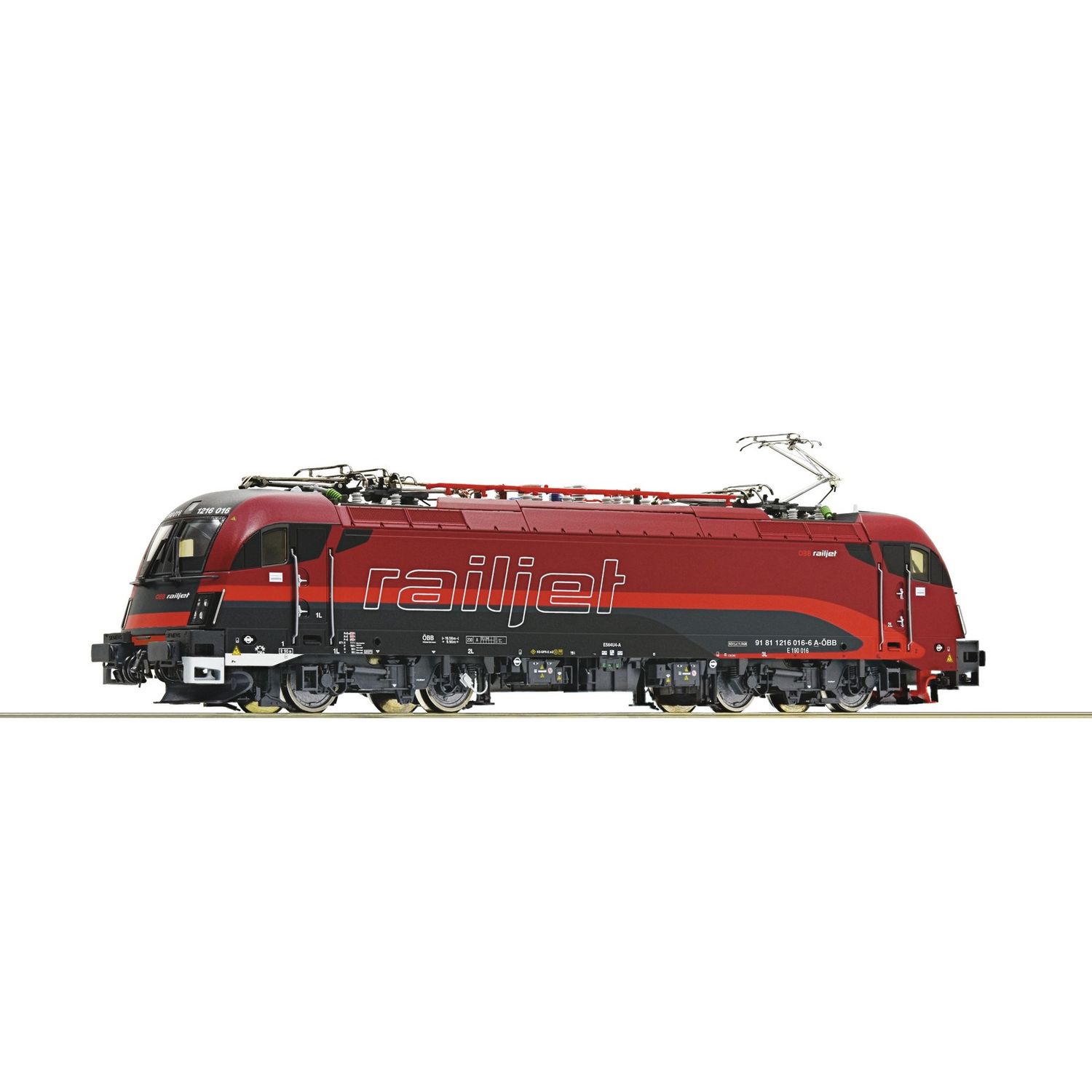 Roco 7510182 Locomotora eléctrica 1216 016-6 "Railjet", ÖBB con sonido Roco 7510182 Locomotora eléctrica 1216 016-6 "Railjet", ÖBB con sonido