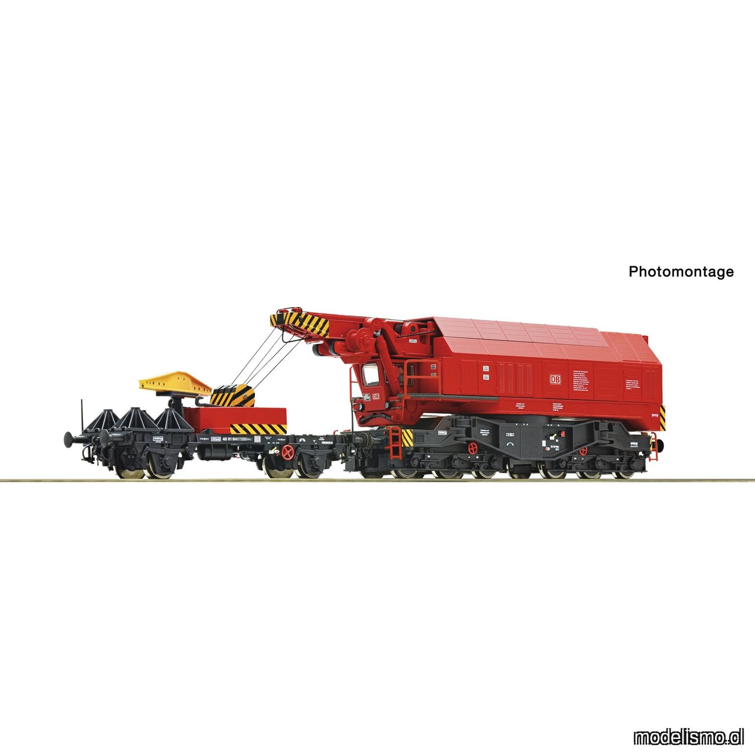pre orderen Roco 7320070 Digital-Eisenbahndrehkran, DB AG con sonido para Märklin