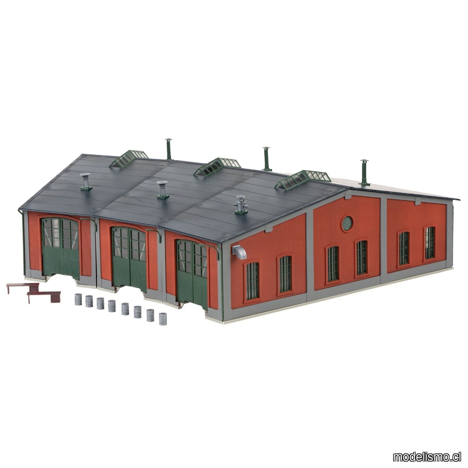 Usado KL Märklin 72887 Kit de construcción de depósito de locomotoras - sin embalaje exterior