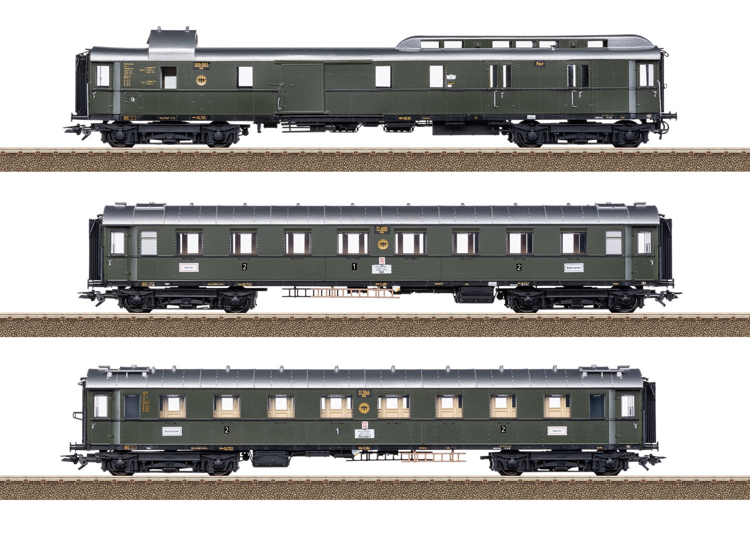 Reserva anticipada Trix 23650 Set de vagones de tren expreso FD 226 para la Clase 01 Reserva anticipada Trix 23650 Set de vagones de tren expreso FD 226 para la Clase 01