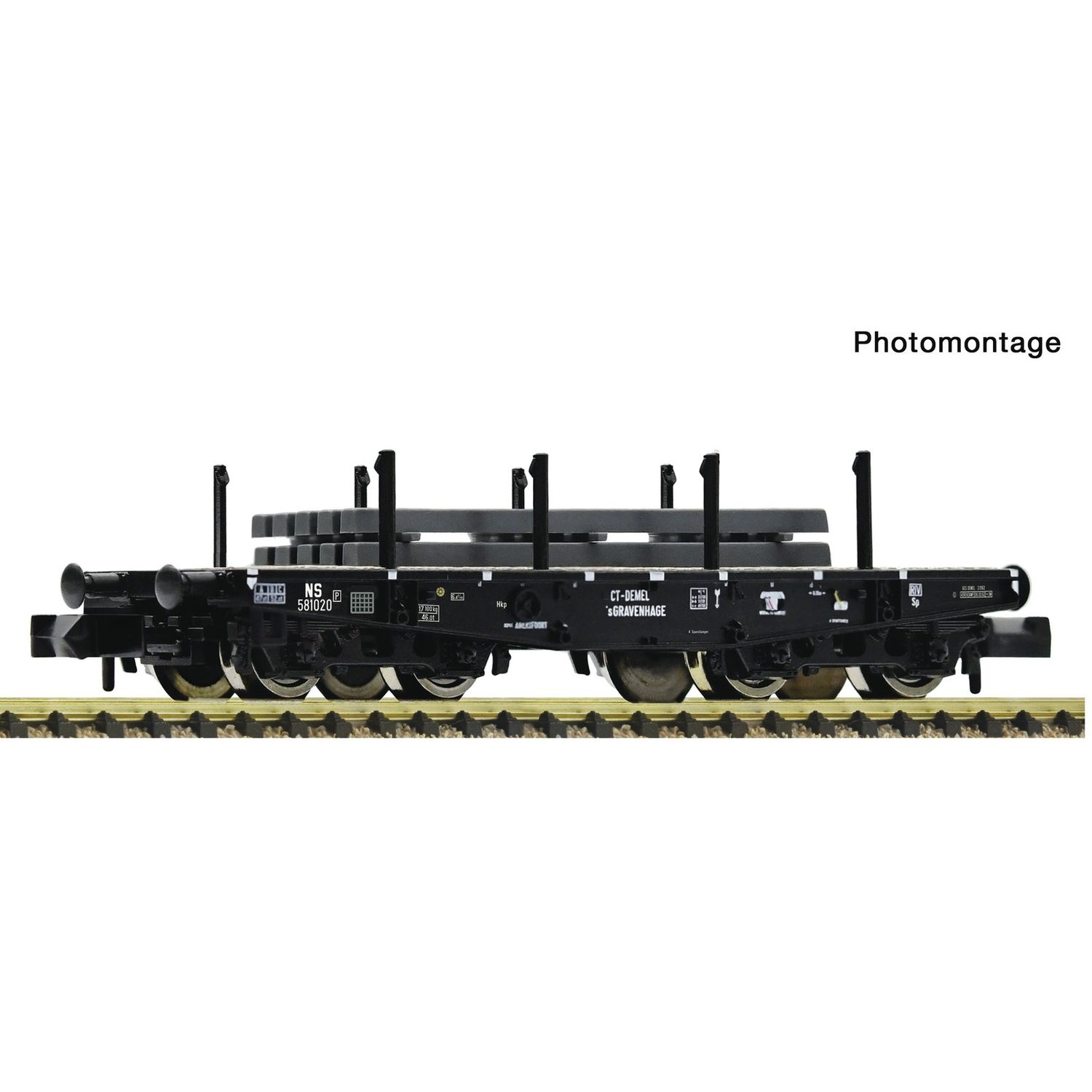 pre orderen Fleischmann 6660162 Schwerlast-Flachwagen, NS