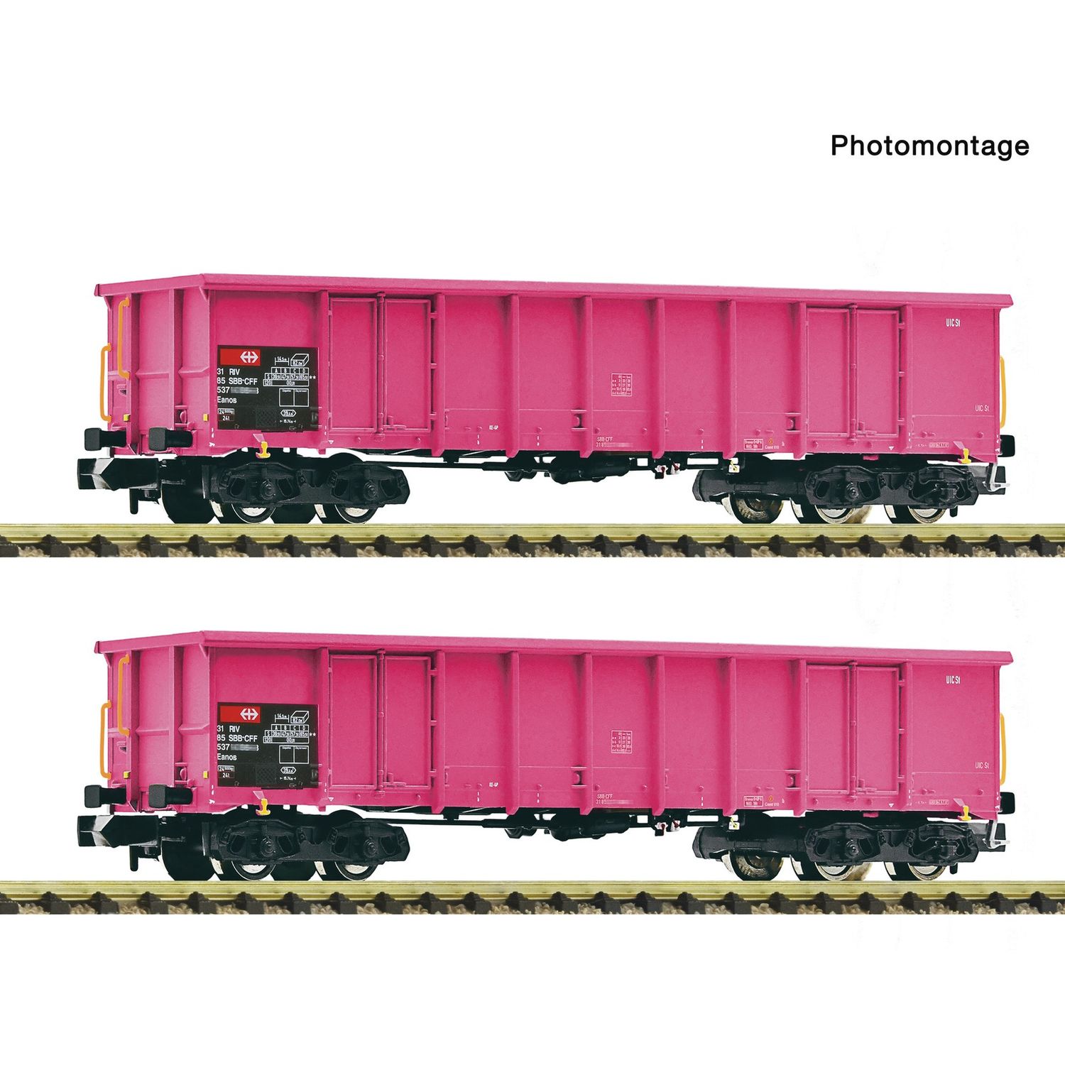 pre orderen Fleischmann 6660163 2-tlg. Set: Offene Güterwagen, SBB pre orderen Fleischmann 6660163 2-tlg. Set: Offene Güterwagen, SBB