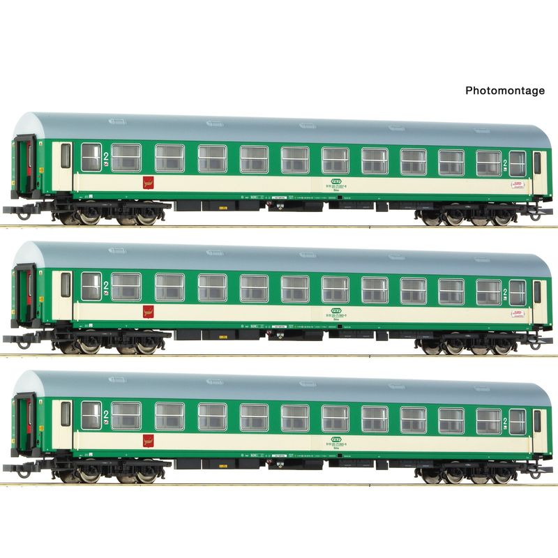 pre orderen Roco 6200229 Set de 3 piezas: Coches de viajeros "Telimena", PKP pre orderen Roco 6200229 Set de 3 piezas: Coches de viajeros "Telimena", PKP