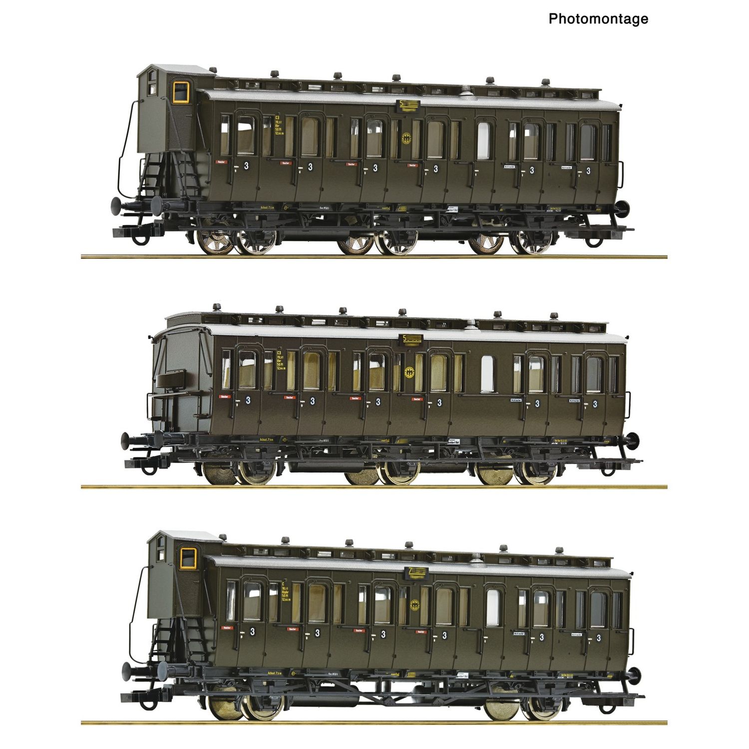 pre orderen Roco 6200254 3-tlg. Set: Personenwagen, DRG pre orderen Roco 6200254 3-tlg. Set: Personenwagen, DRG