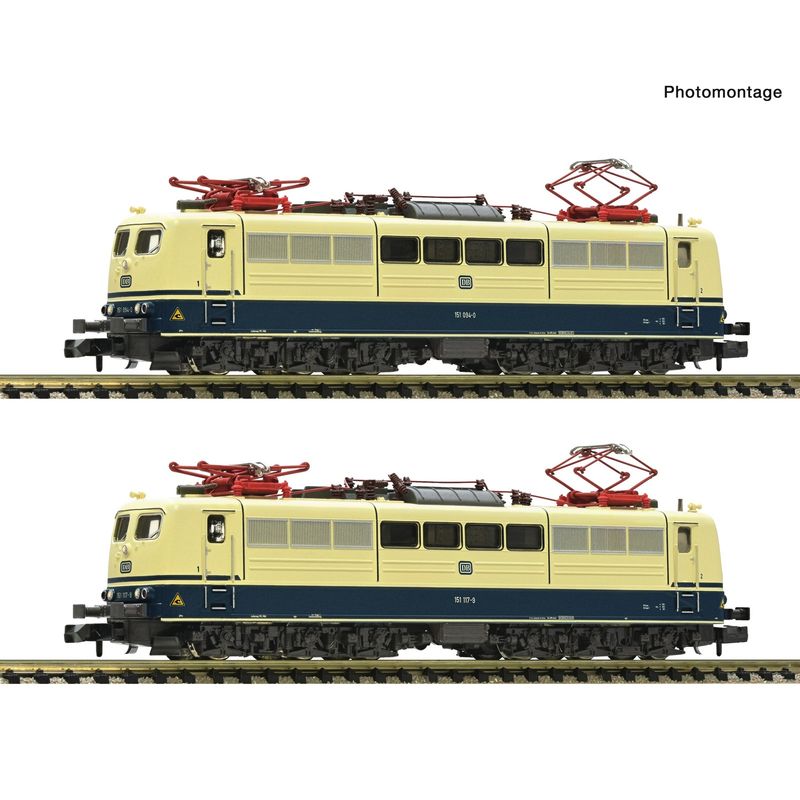 pre orderen Fleischmann 7560076 Set de 2 piezas: Locomotoras eléctricas 151 094-0 y 151 117-9, DB pre orderen Fleischmann 7560076 Set de 2 piezas: Locomotoras eléctricas 151 094-0 y 151 117-9, DB