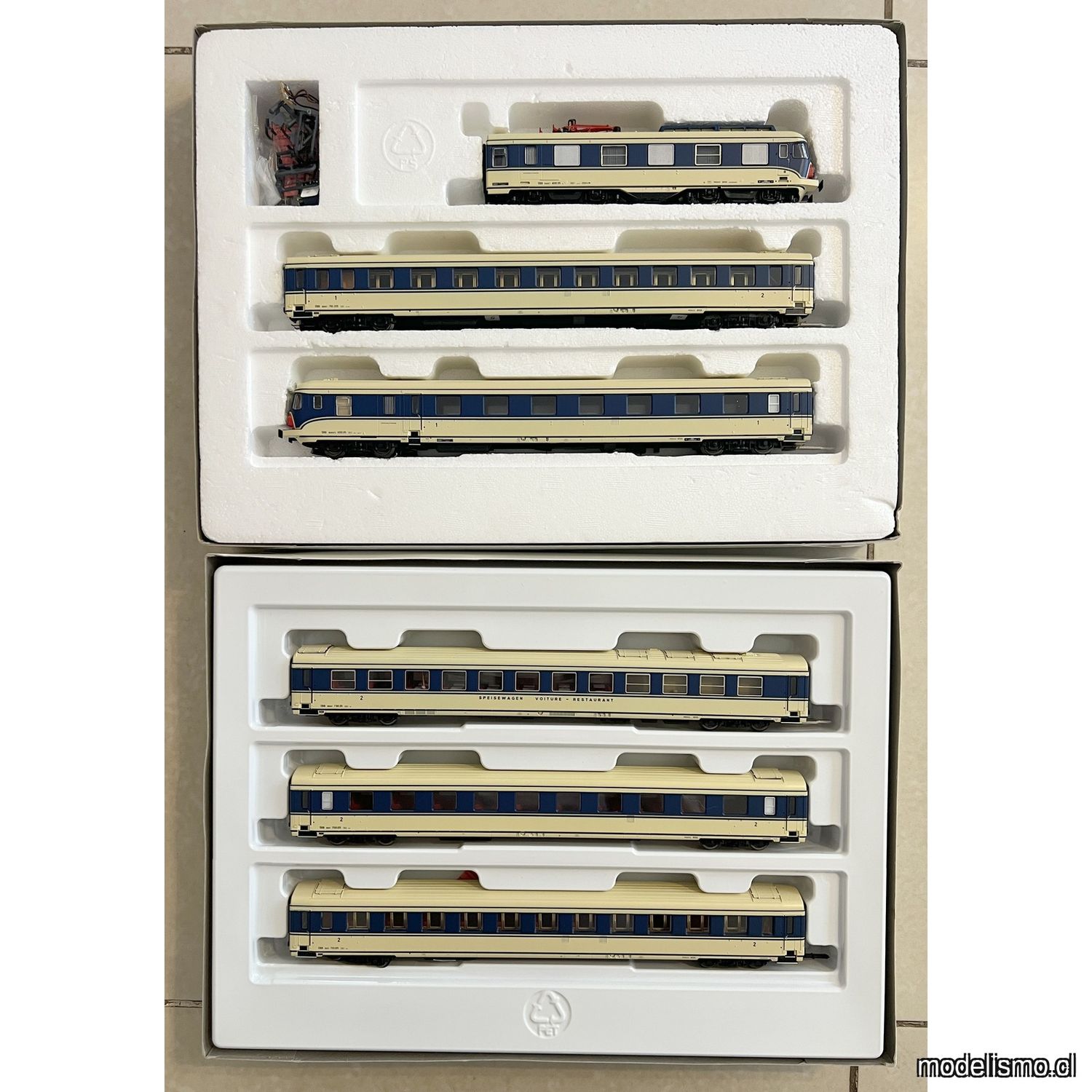 PF Roco 43894+43895 Transalpin ÖBB 4010 - para Märklin - usado - DCC#32 - con luz PF Roco 43894+43895 Transalpin ÖBB 4010 - para Märklin - usado - DCC#32 - con luz