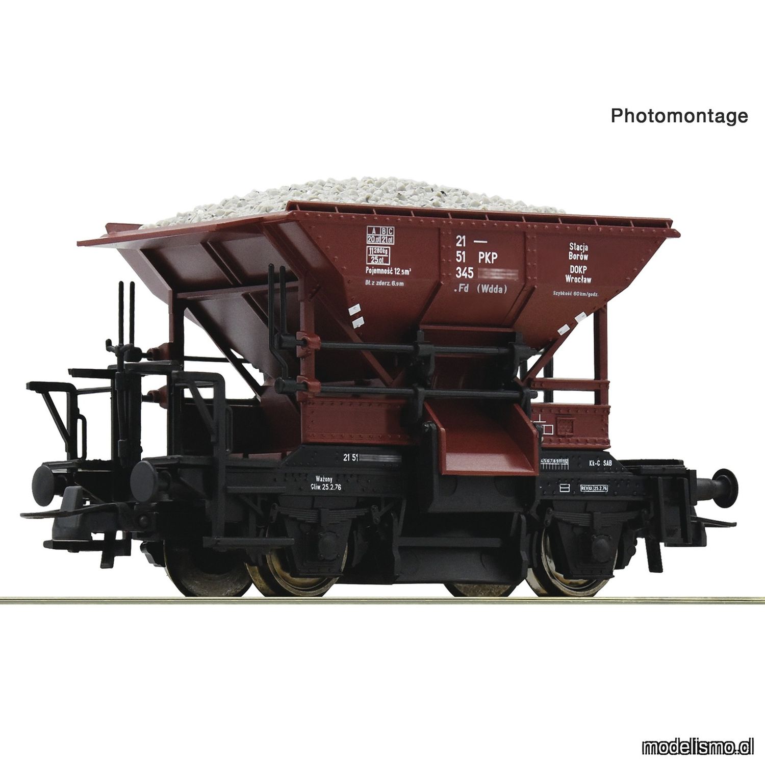 pre orderen Roco 56244 Vagón para balasto tipo Talbot, PKP