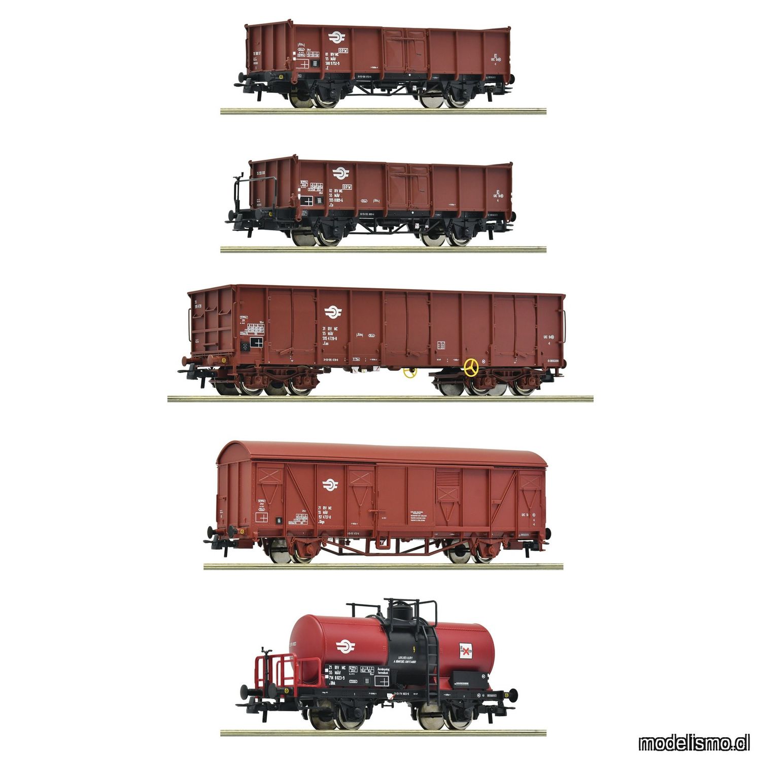pre orderen Roco 6600126 Set de 5 piezas: Güterzug, MAV pre orderen Roco 6600126 Set de 5 piezas: Güterzug, MAV