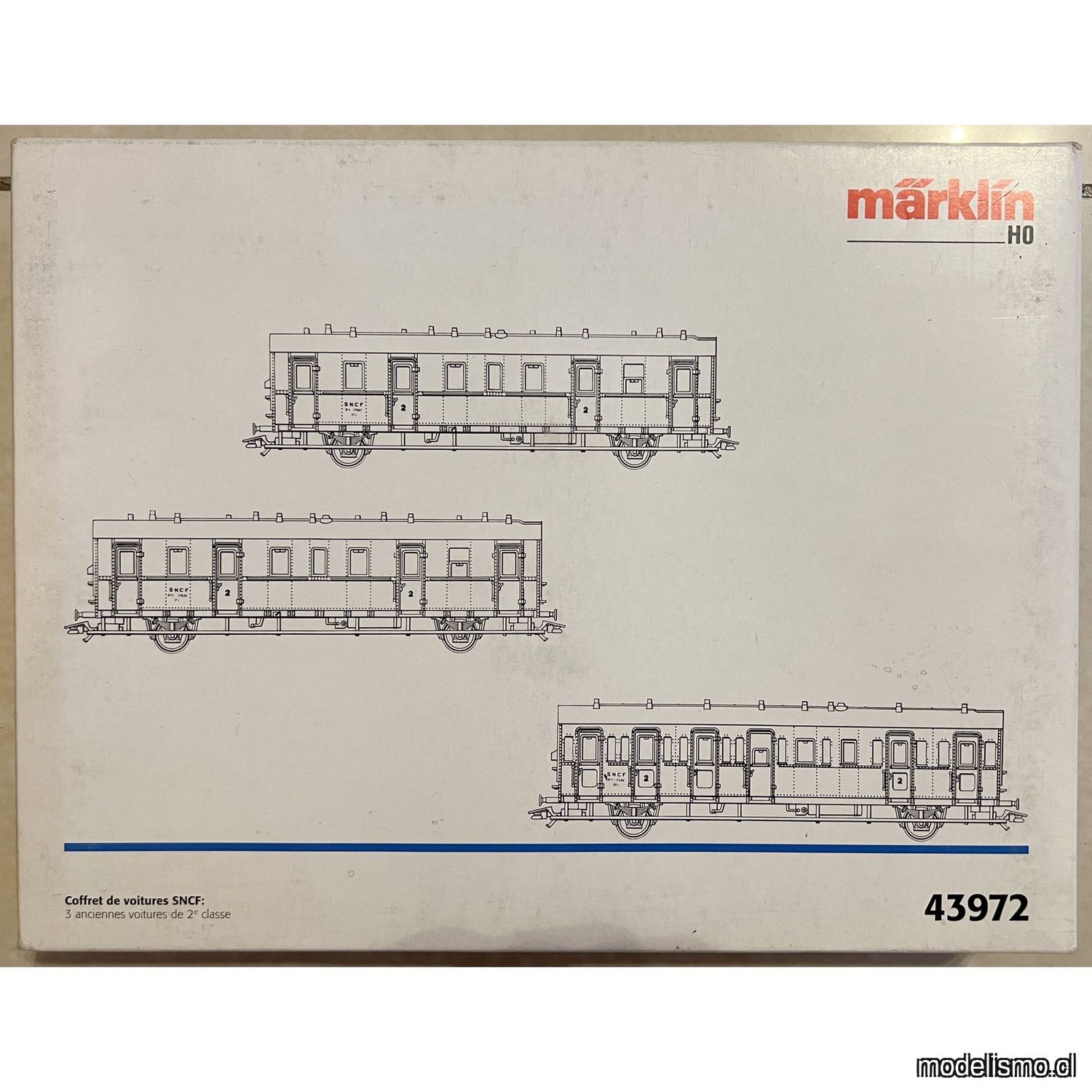Usado PF Märklin 43972 Vagones de compartimentos de la SNCF
