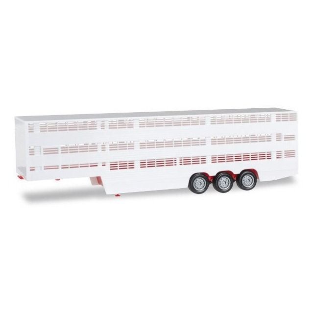 Herpa 076333-002 Remolque para transporte de ganado rojo Herpa 076333-002 Remolque para transporte de ganado rojo