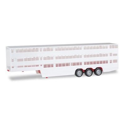 Herpa 076333-002 Remolque para transporte de ganado rojo Herpa 076333-002 Remolque para transporte de ganado rojo