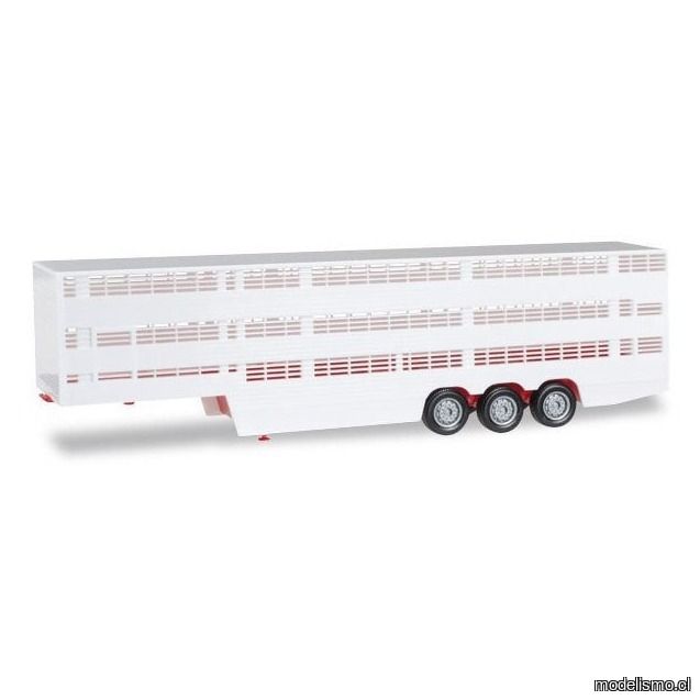 Herpa 076333-002 Remolque para transporte de ganado rojo Herpa 076333-002 Remolque para transporte de ganado rojo