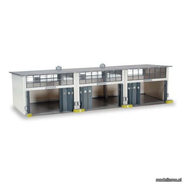 Herpa 745802 Conjunto de construcción Instalación de reparación de 3 puestos, longitud 335 mm x ancho 150 mm x altura 85 mm