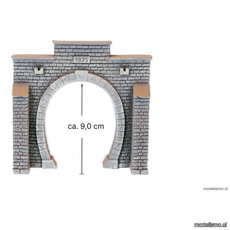 Noch 58051 Boca de túnel, una via, 13,5 x 12,5 cm Noch 58051 Boca de túnel, una via, 13,5 x 12,5 cm