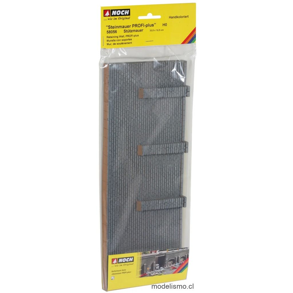 Noch 58056 Muralla con soportes, 33,4 x 12,5 cm Noch 58056 Muralla con soportes, 33,4 x 12,5 cm