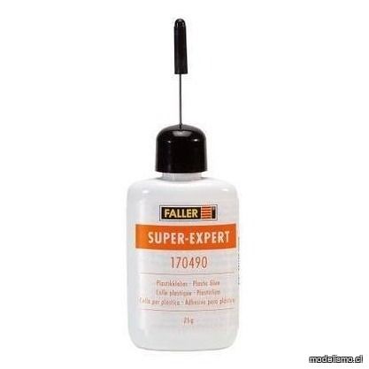 Faller 170490 SUPER-EXPERT, Pegamento plástico, 25 g