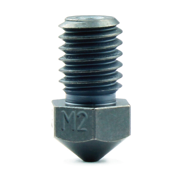 Micro-Swiss M2 Hardened High Speed Steel Nozzle RepRap - M6 Thread (E3D V4 / V5 / V6, Prusa i3 MK2 / MK2S / MK3 / Mini, Anycubic, JGAURORA)