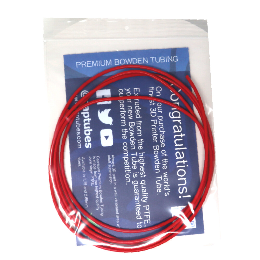 1 Meter SOLID RED 1.75mm Bowden Tubing