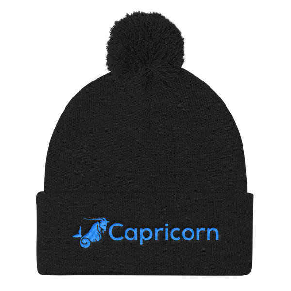 Pom Pom Knit Cap