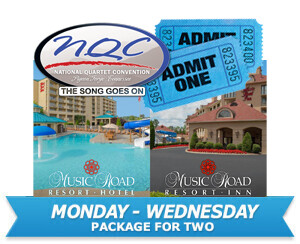Monday - Wednesday Package for Two