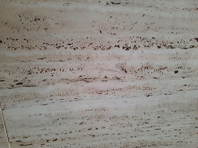 Campione Travertino Classico Romano Finitura Levigata a Poro Aperto 