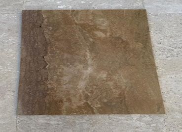 piastrelle travertino noce 60 x 60 cm - finitura stuccata e levigata