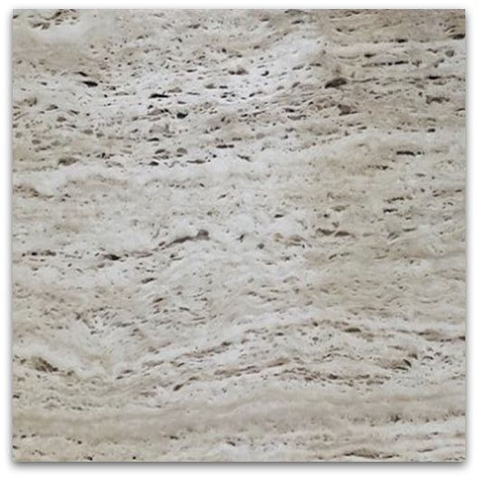 piastrella travertino classico 40x40 levigato poro aperto controfalda