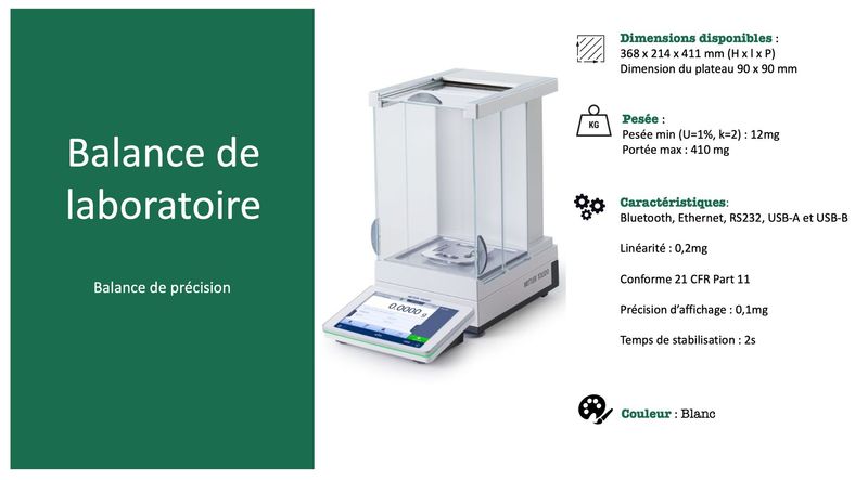 Balance de laboratoire