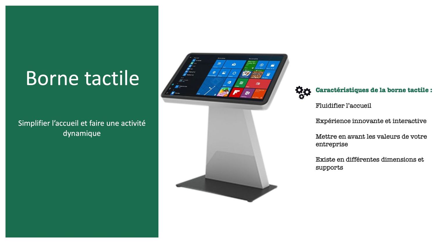 Borne tactile