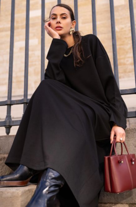 JERSEY LANGE TRUI AYA, Colour: ZWART