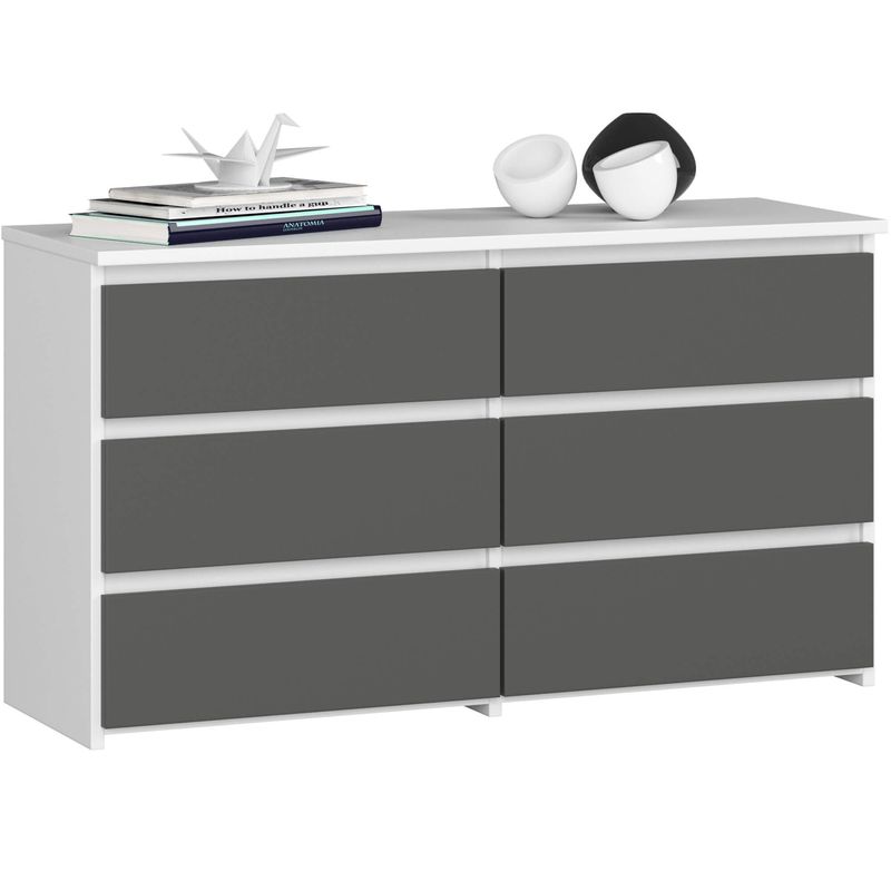 KOMODA CL100 6SZ PK BIAŁA / SZARA