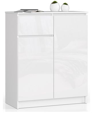 KOMODA K80 2D 1SZ CLP BIAŁY POŁYSK