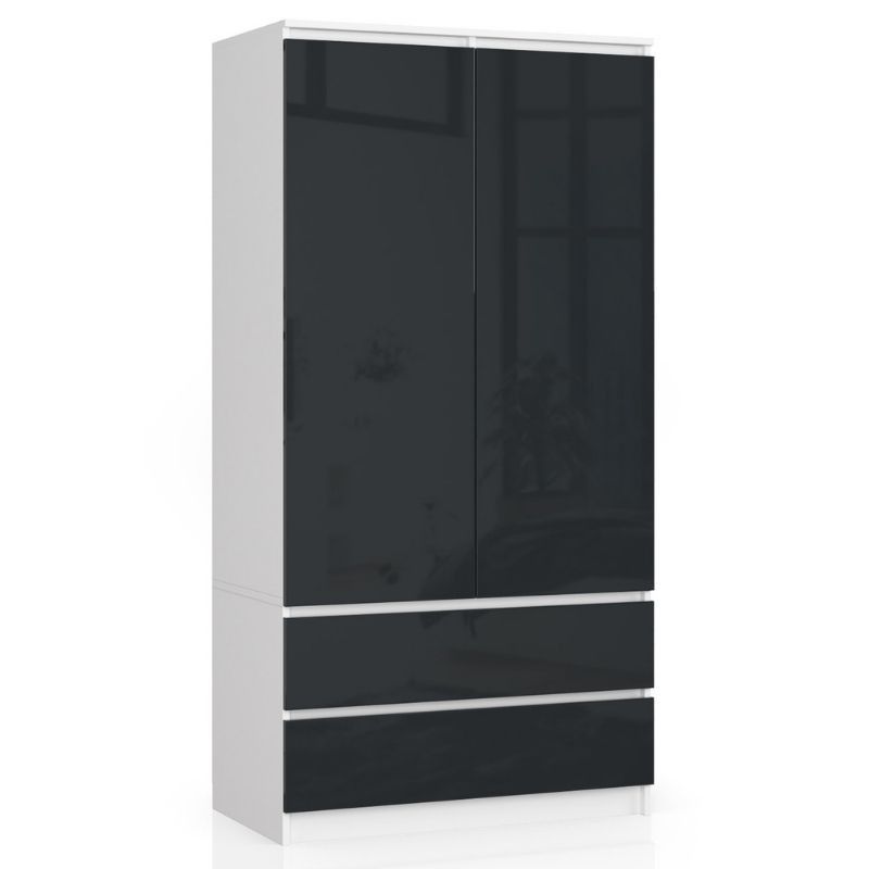 SZAFA S90 2D 2SZ CLP PK GRAFIT POŁYSK