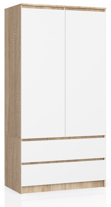 SZAFA S90 2D 2SZ CLP PK SONOMA / BIAŁY