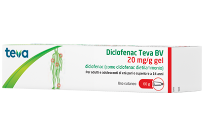 DICLOFENAC TEVA*GEL 60G 20MG/G