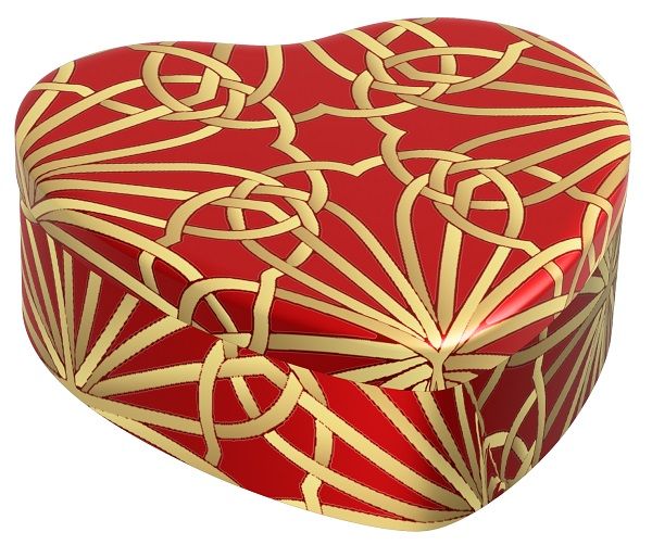 COLORS CANDELA CUORE ROSSO/ORO