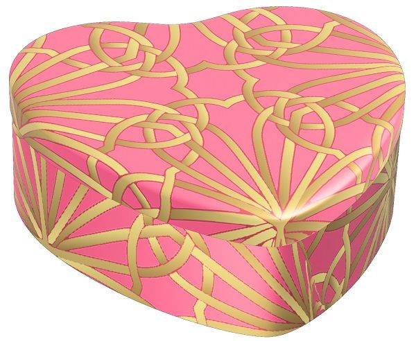 COLORS CANDELA CUORE ROSA/ORO