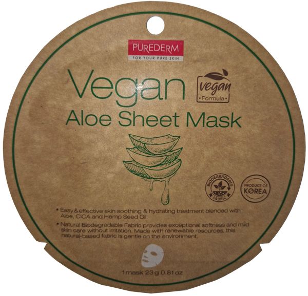 PUREDERM MASCHERA VEGANA ALOE