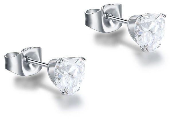 CDL ORECCHINI CUORE ZIRC BI