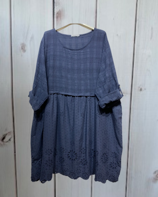 Sommerkleid Lochstickerei schwarz Sommerkleid Lochstickerei schwarz